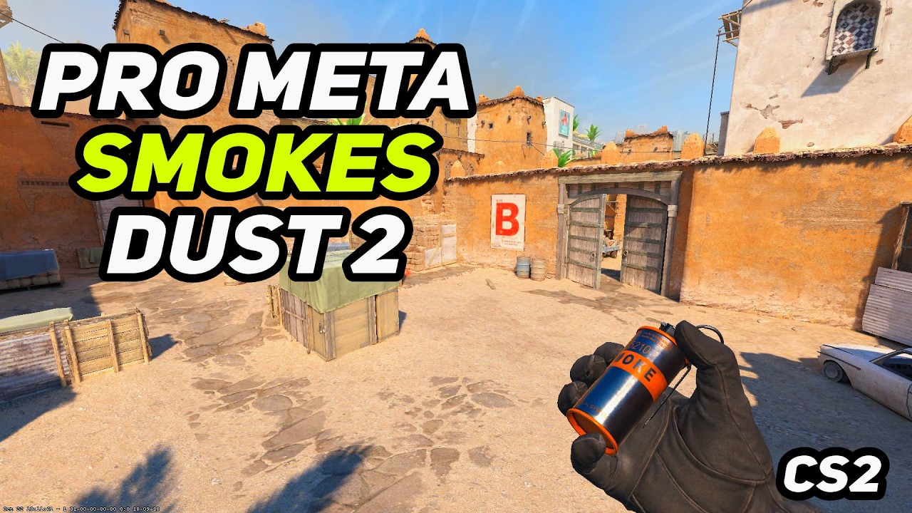 CS2 Dust 2 - New Meta Smokes To Cover Important Position