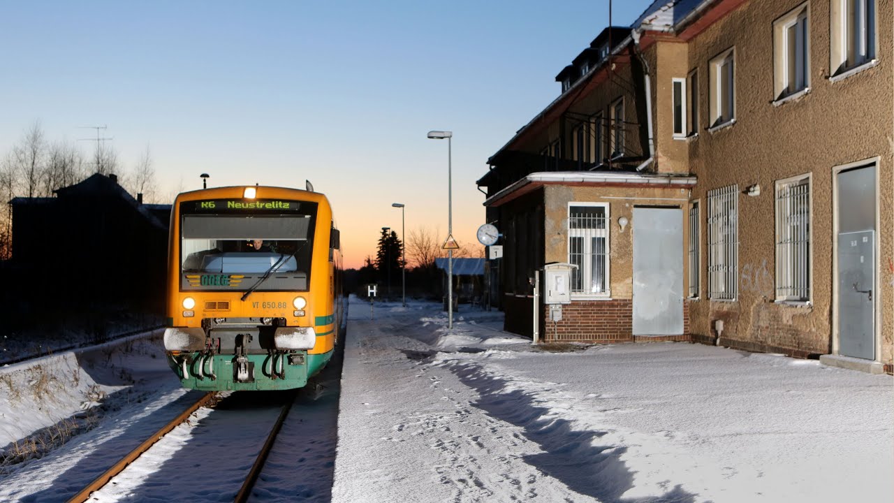 Neustrelitz - Mirow ODEG im Schnee