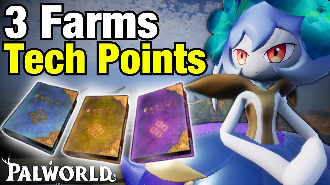 Fastest TECHNOLOGY POINT FARMS in Palworld 1.0 | 3 Methods