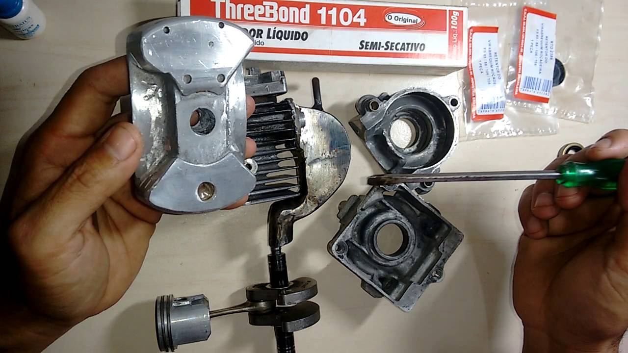 Motor roçadeira em aeromodelos, melhorias parte 1