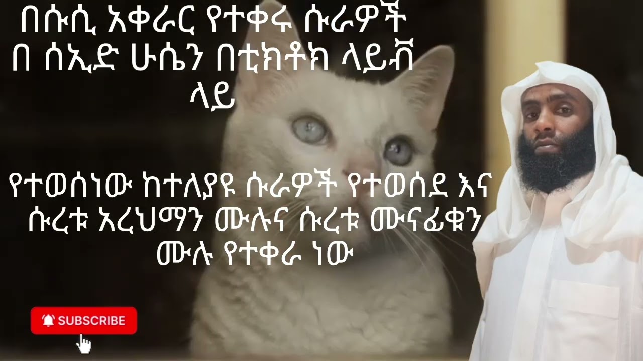 በሪዋየቱ አሱቢ አን አቢ አምር አቀራር የተዘጋጀ ቲላዋ ነው አሏህ እኔንም እናተንም ከተጠቃሚዎች ያድርገን !!! 