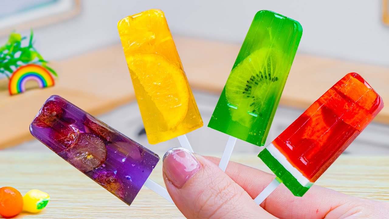 Satisfying Video of Making Colorful Fruit Popsicles with Real Fruits ASMR | Toco Dessert