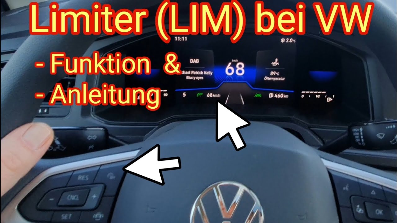 VW Speed-Limiter (LIM) / Geschwindigkeitsbegrenzer im Polo,Golf,Tiguan,Touran,T-Roc,T-Cross,Passat