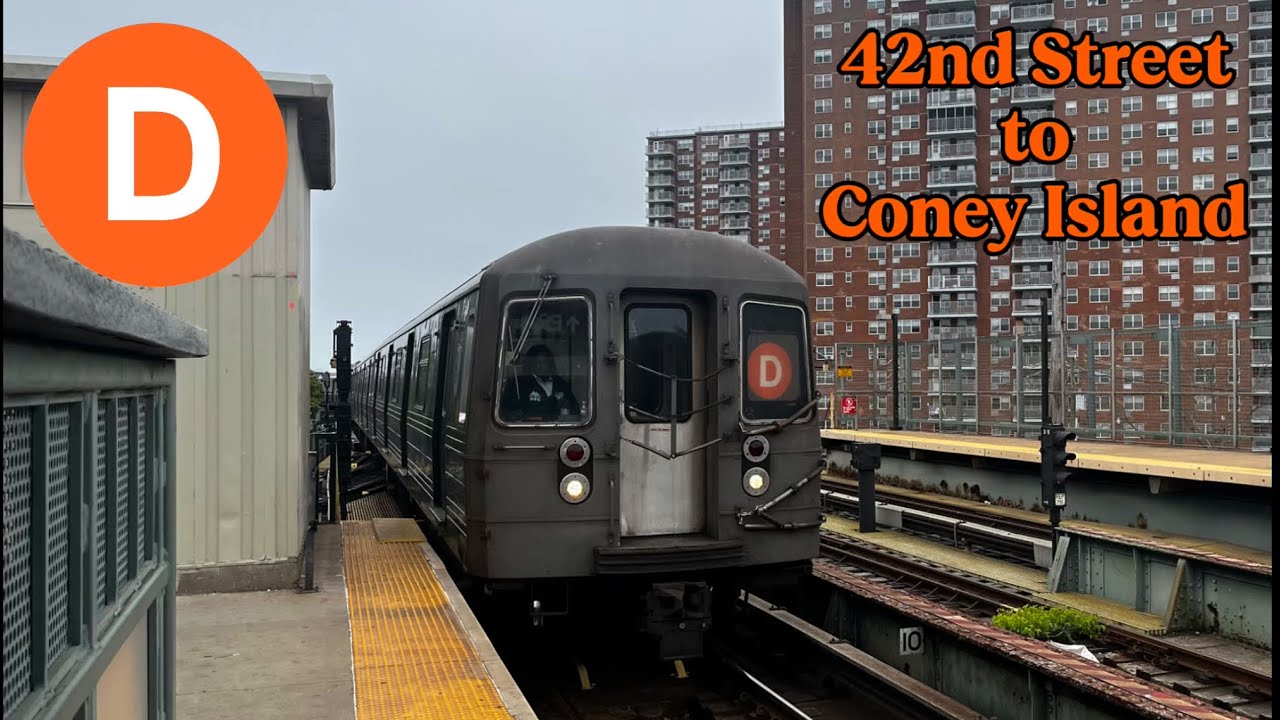 NYC Subway Timelapse ~ D Train via West End Local from 42nd Street-Bryant Park to Coney Island