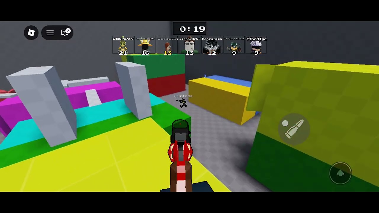 Joguei jogo de tiro no roblox *é massa