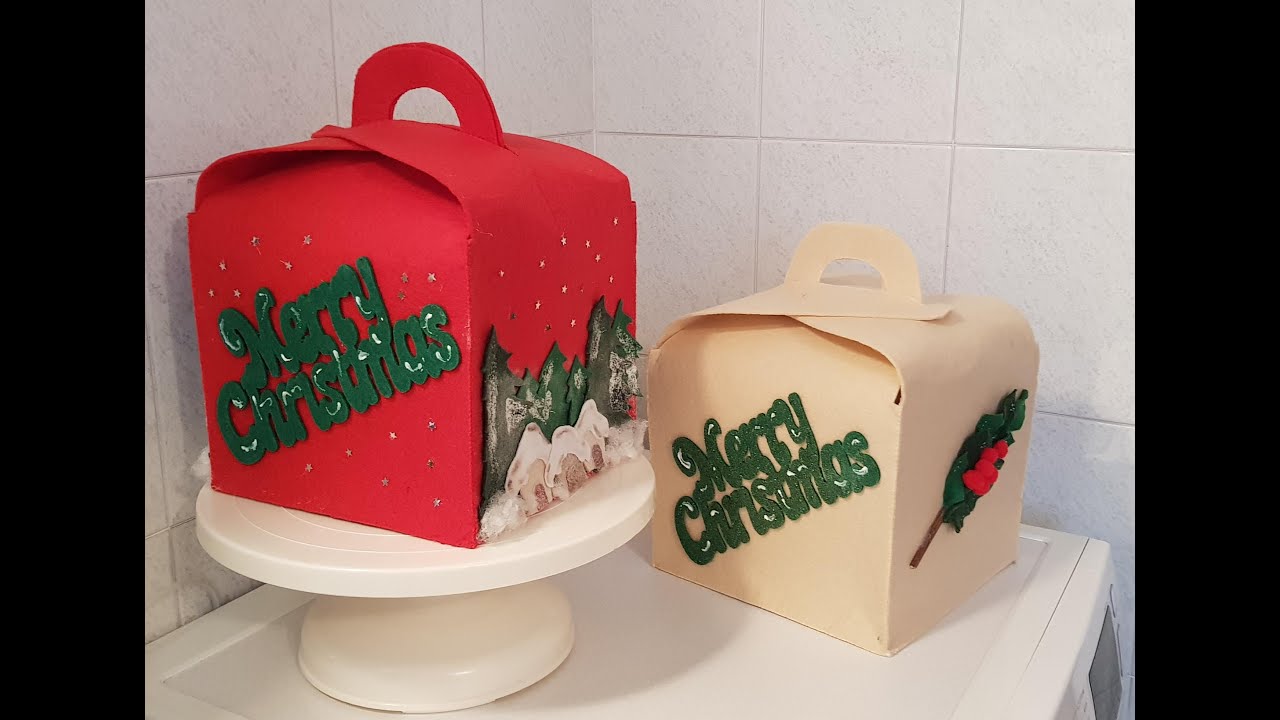 Porta Panettone in Feltro Fatto a Mano – Idea Regalo Natalizia Originale e Artigianale