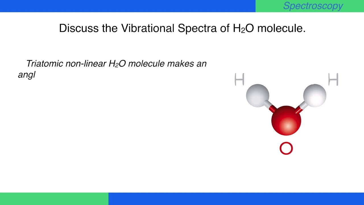 Discuss the Vibrational Spectra of H2O molecule. #Spectroscopy #PhysicalChemistry