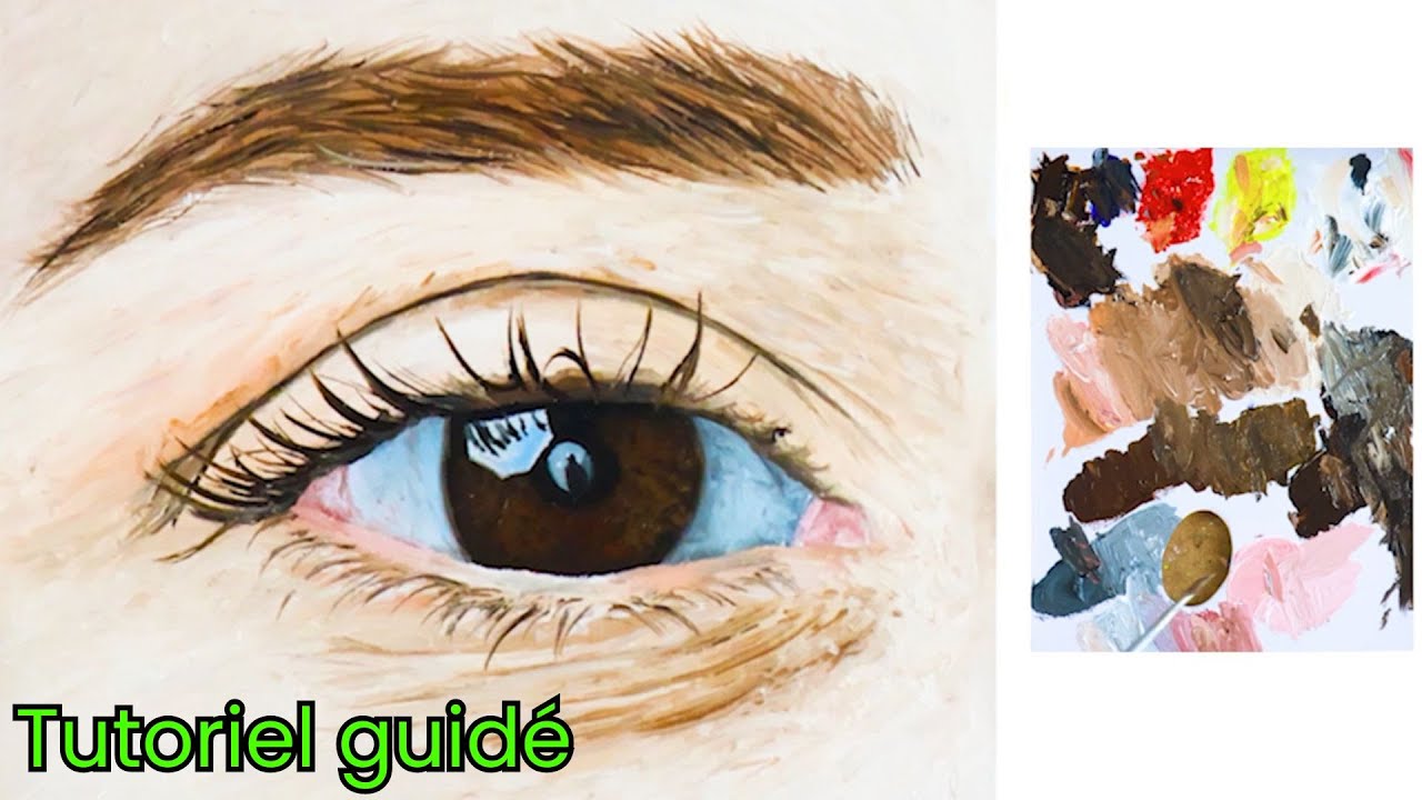 Peindre un oeil réaliste à la peinture à l’huile | Tutoriel pas à pas pour débutants