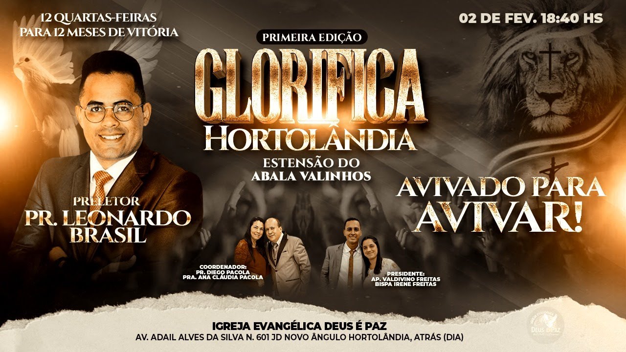 Pastor Leonardo Brasil | Glorifica Hortolândia 2022