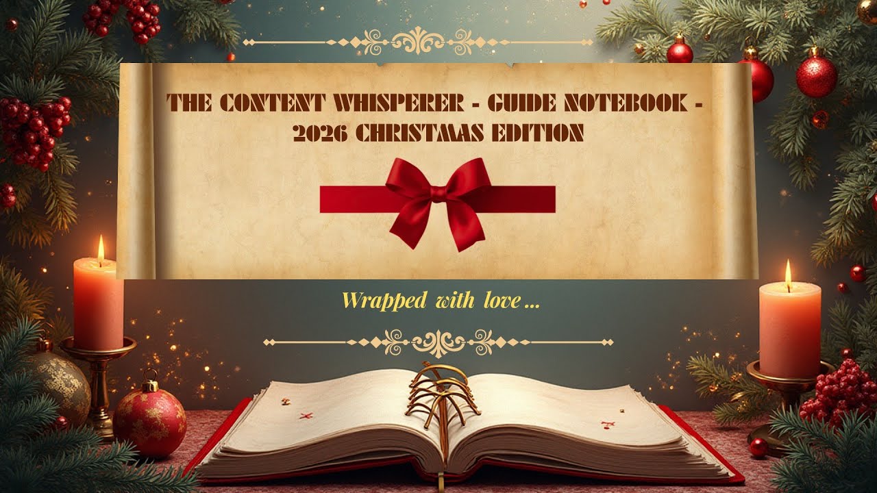 Inside the Content Whisperer Guide Notebook | A Calm Flip-Through (2026 Christmas Edition)