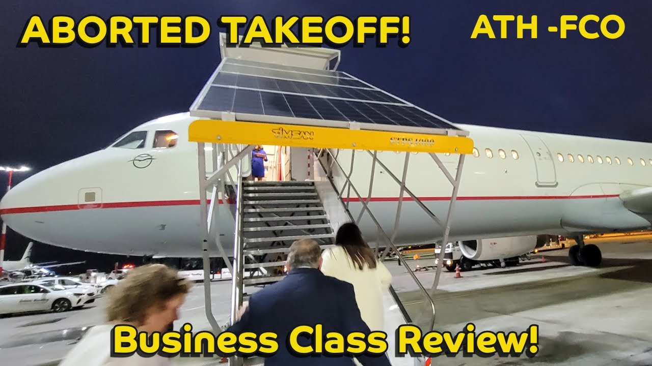 Этот полёт просто СУПЕР! Европейский бизнес-класс Aegean A321 + прерванный взлёт! #авиация