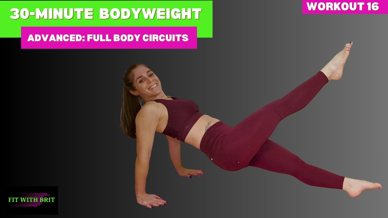30-Minute Advanced Bodyweight Workout: Full Body Circuits