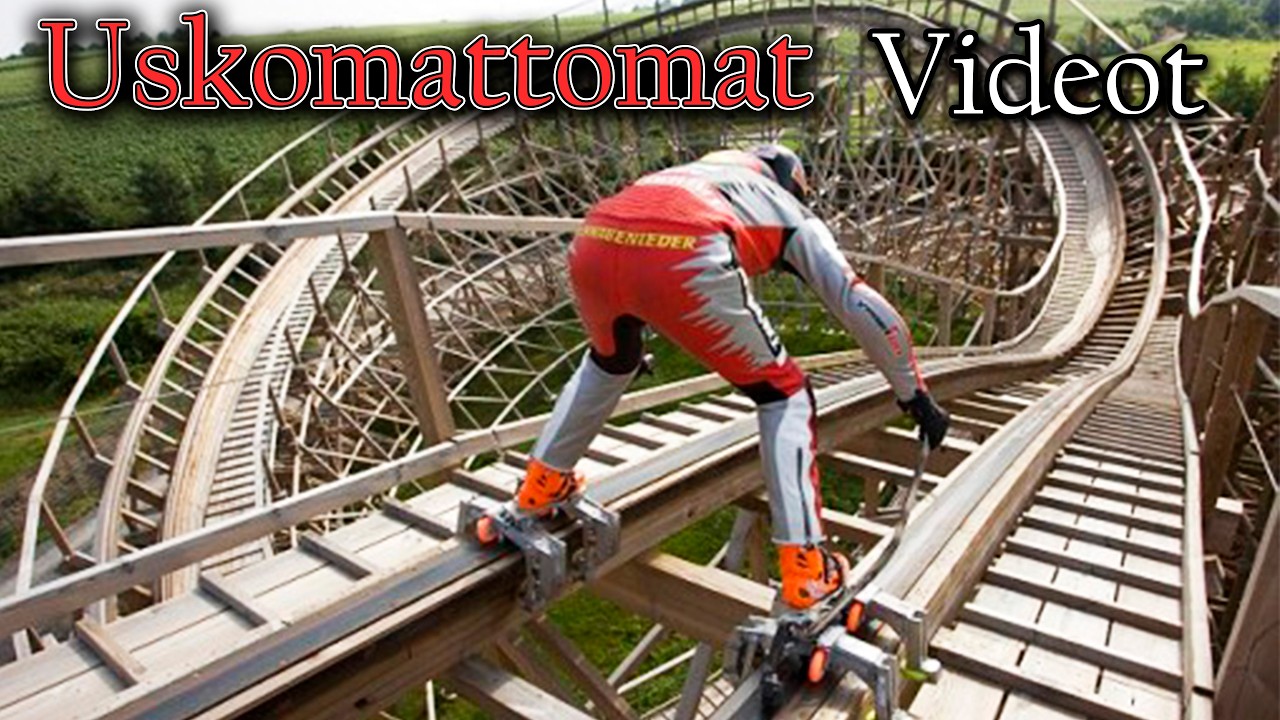 Vuoristorata rullaluistimilla - 4 USKOMATONTA videota huvipuistoista