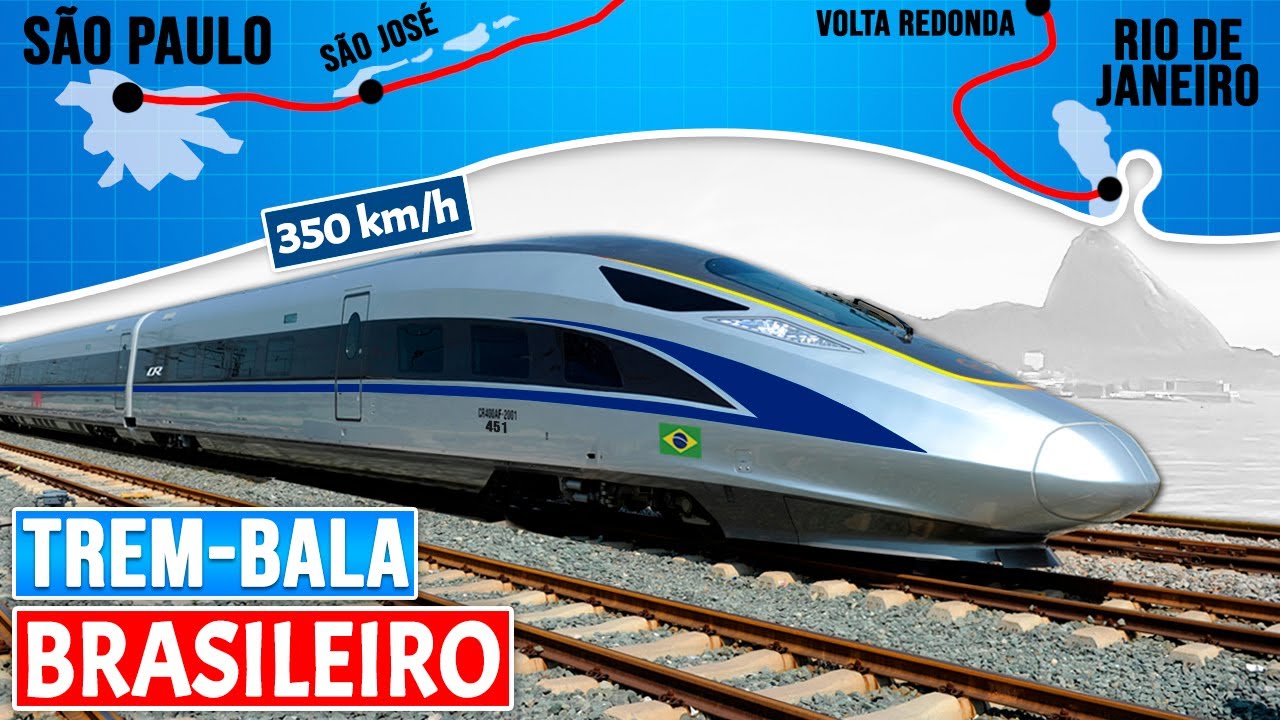 TREM-BALA BRASILEIRO - De São Paulo até o Rio em 90 minutos