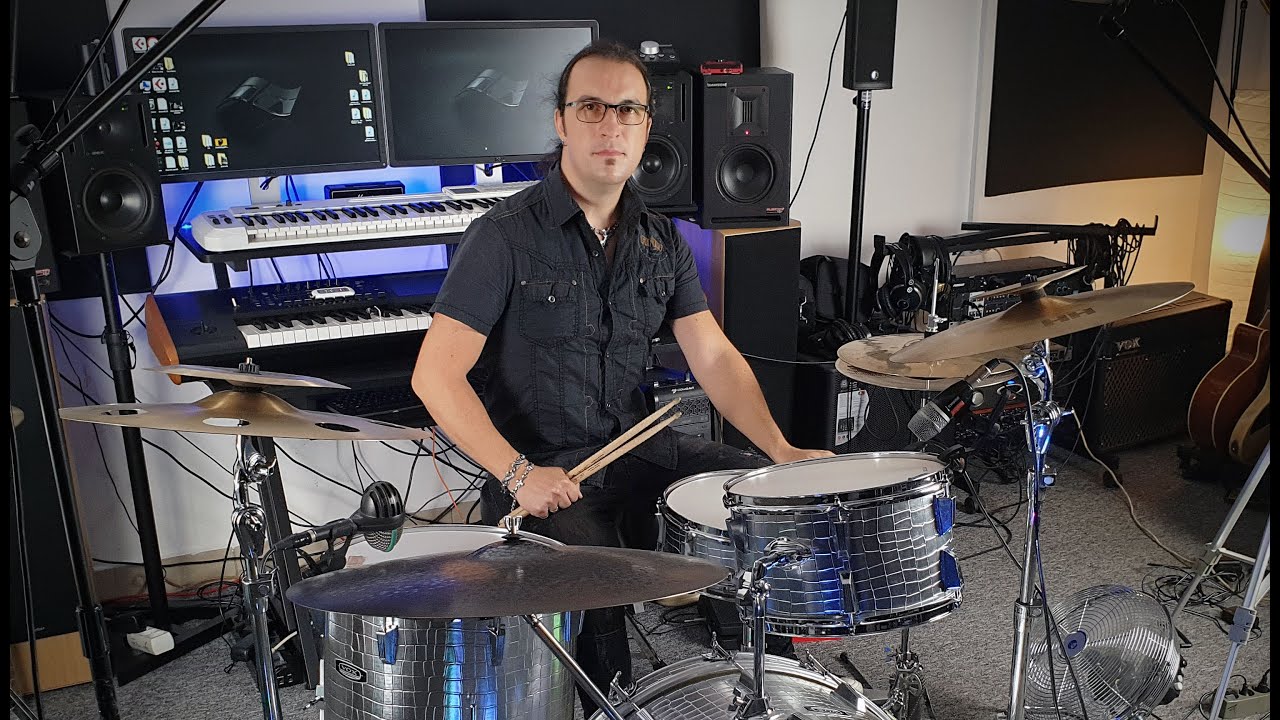 NEW Vox Telstar Drum Set - Silver Croco