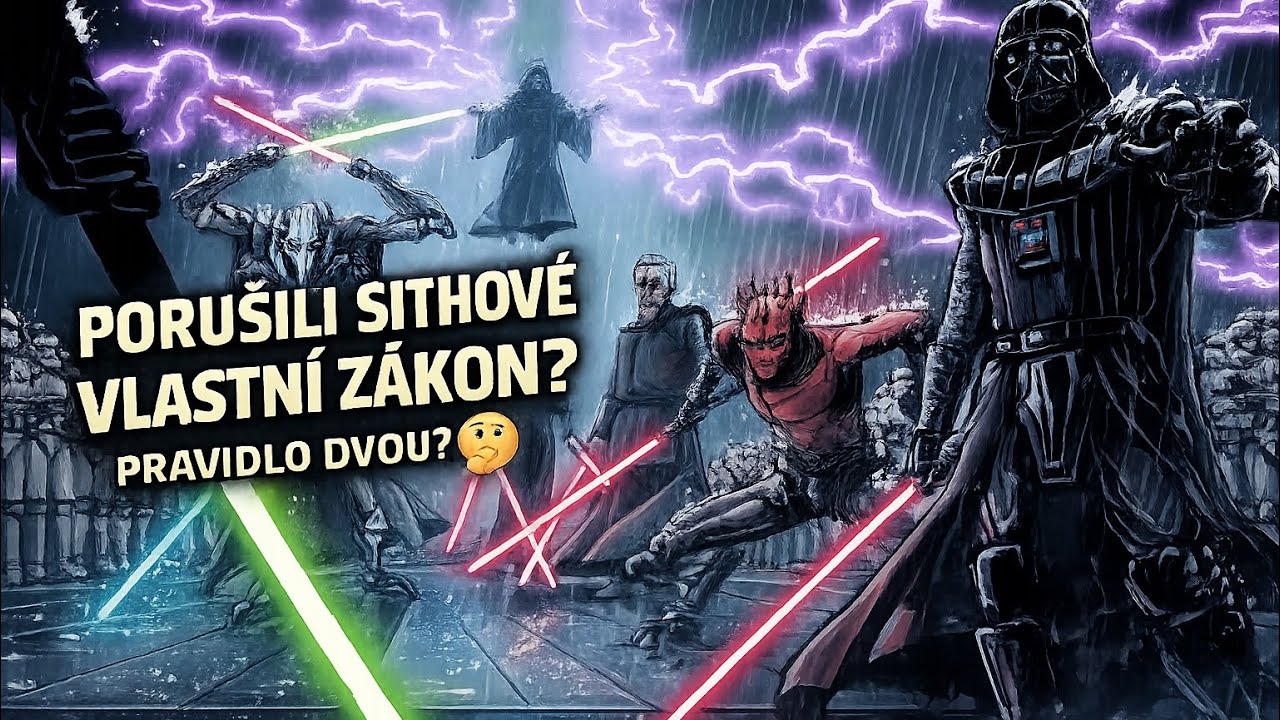 💀 Porušili Sithové Pravidlo Dvou?! 🔥 Šokující Pravda ve Star Wars ⚠️