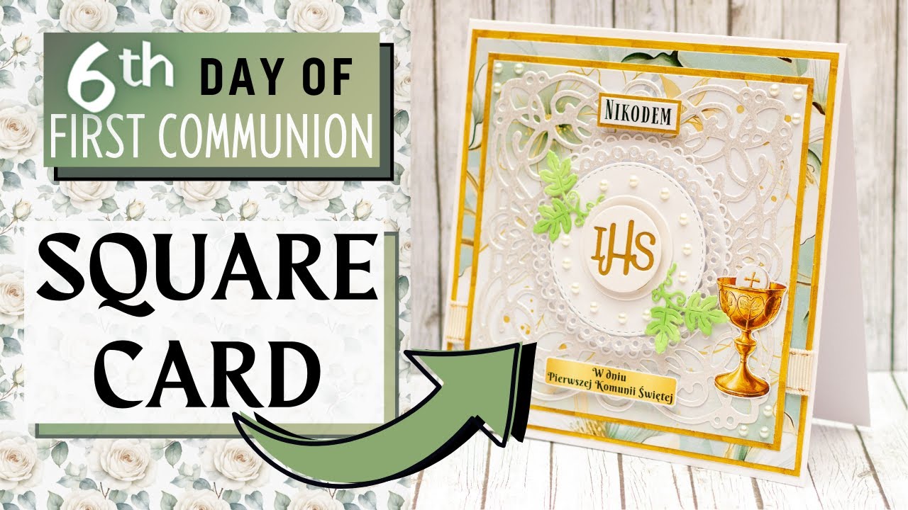 QUICK and EASY First Communion Card Tutorial