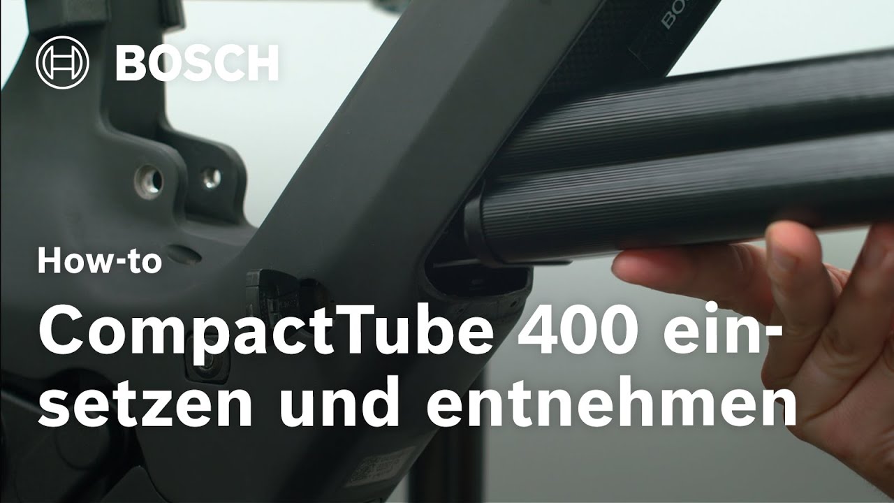 How-to | Einsetzen und Entnehmen der CompactTube 400 | Bosch eBike Systems