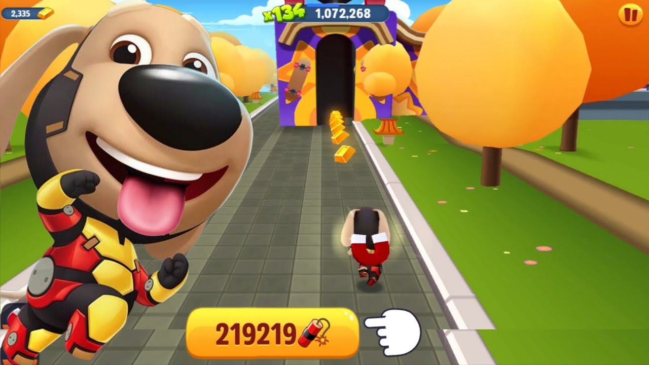 Talking Tom Gold Run Old Update - Upgraded and Unlocked Iron Ben - Full Gameplay