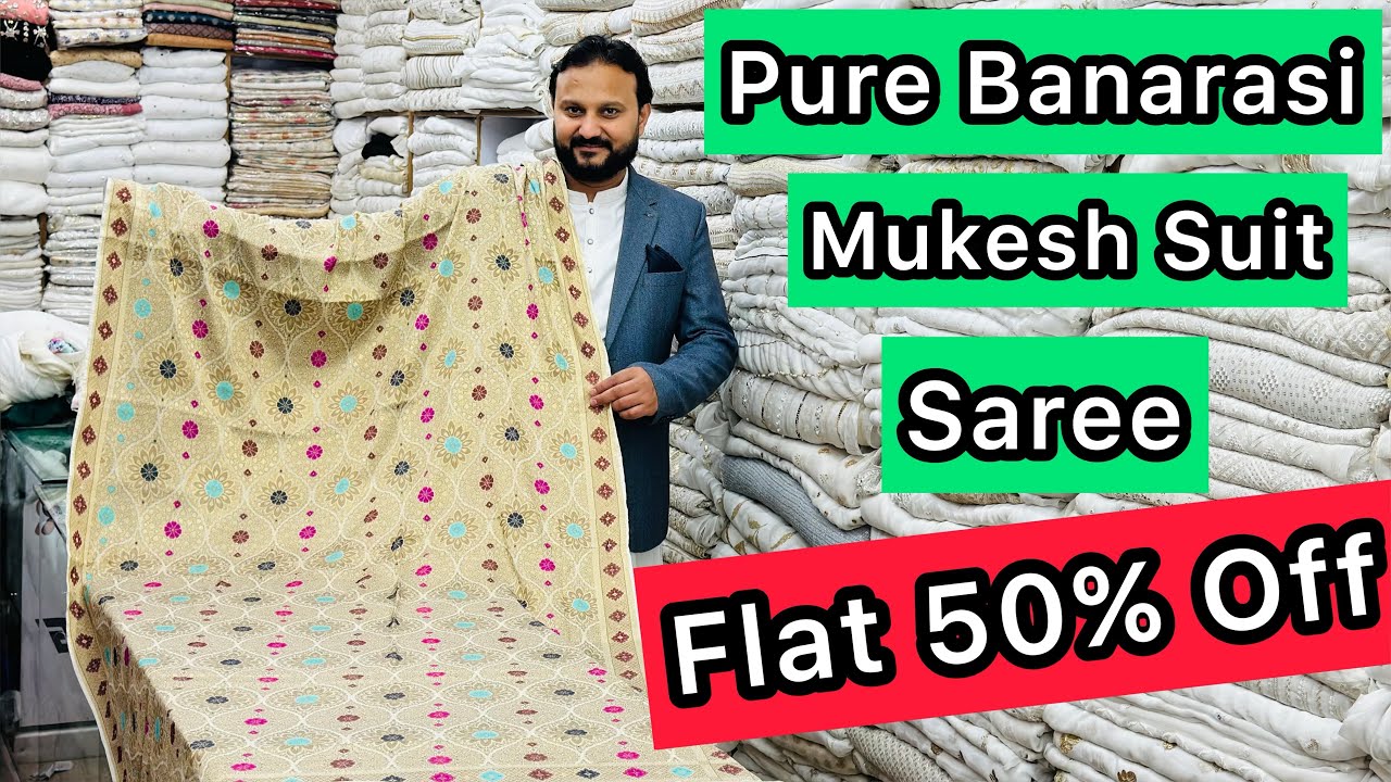 😍Flat 50% Off😍Pure Banarasi Suit😍 Pure Mukesh Work Suit😍Saree Collection😍Pure Banarasi Shawl 😍
