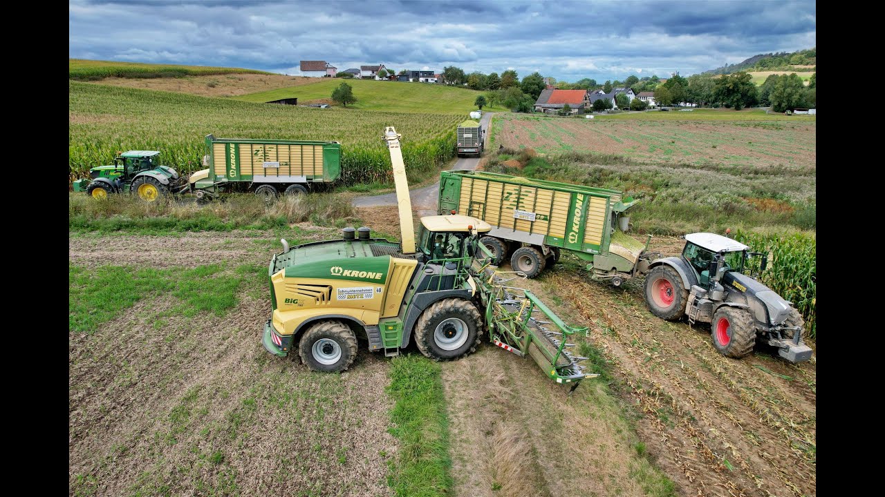 🌽Maisernte '24 • Krone BIG X780 / John Deere 7920 • 5x Abfahrer • John Deere & Fendt • Landtechnik🌽