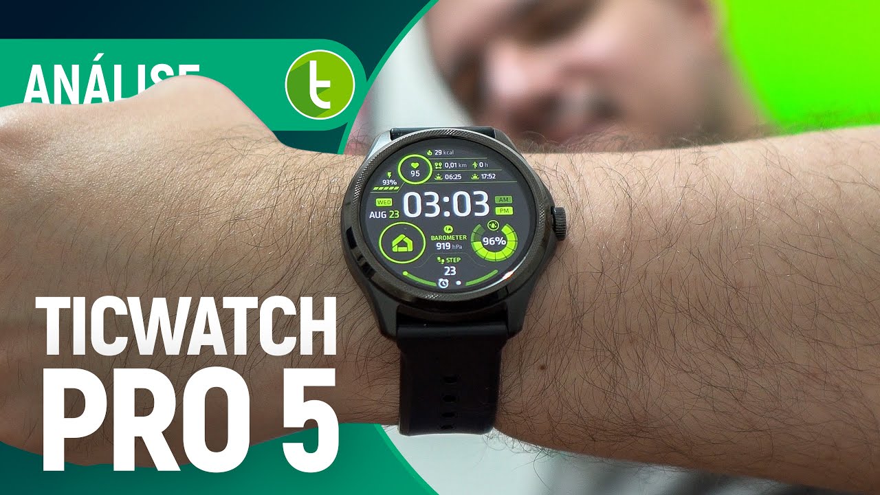 TICWATCH PRO 5: RELÓGIO INTELIGENTE com DUAS TELAS e BOA BATERIA | Análise / Review
