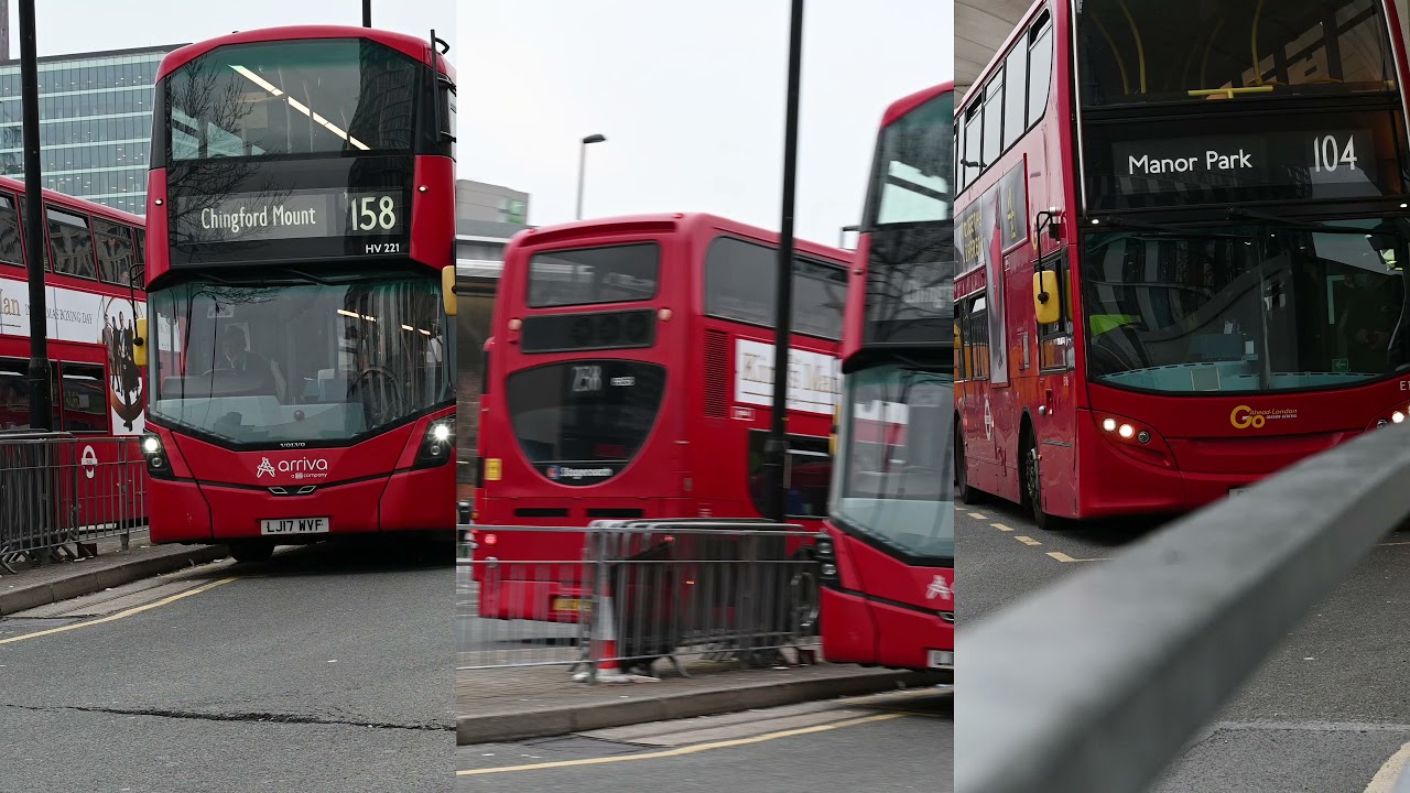 #Stratford #London #Buses #Transport London's Buses at Stratford 21st December 2021