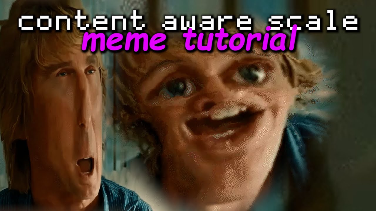 animated content aware scale tutorial (aka the funny squishy wobbly meme face effect)