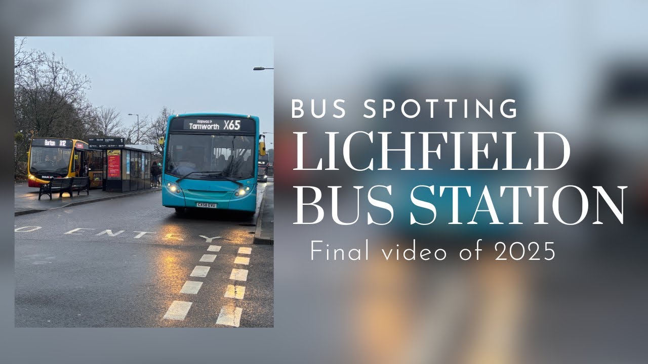 (Final bus spotting video of 2025) buses at Lichfield bus station 22/12/25