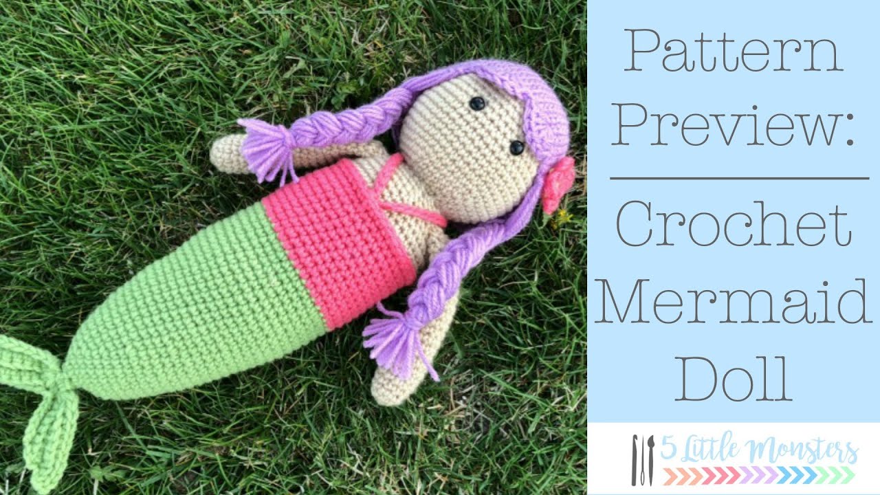 Crocheted Mermaid Doll