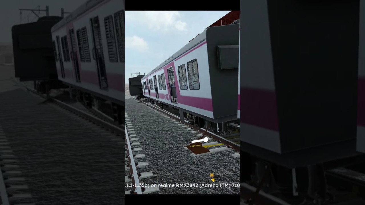 dangerous accident EMU Local Train crossing #railworks #localtrain #indianrailway