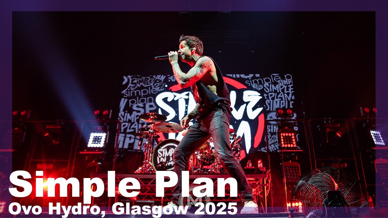 Simple Plan Live from the photo pit in Glasgow 18/11/25