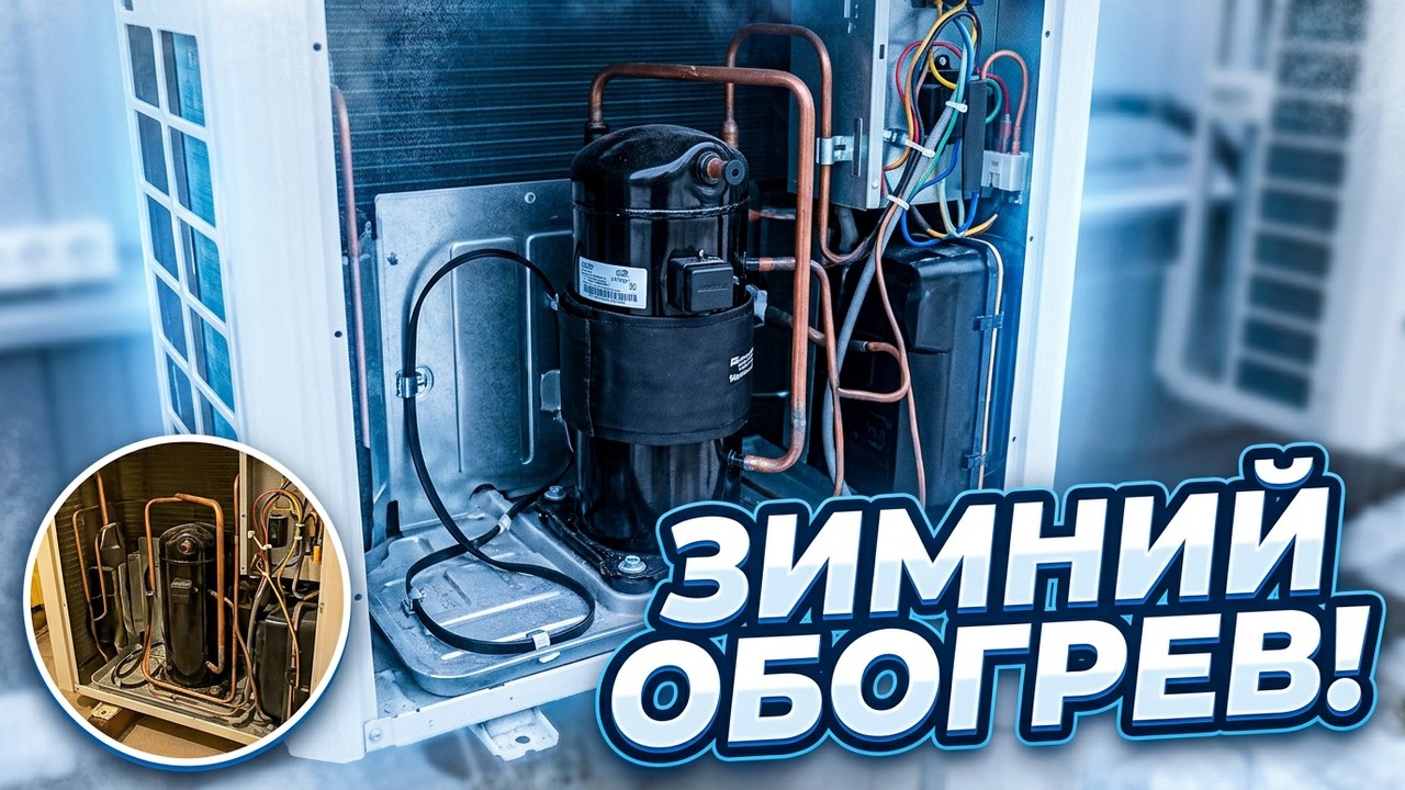 Установка зимнего комплекта в кондиционер.