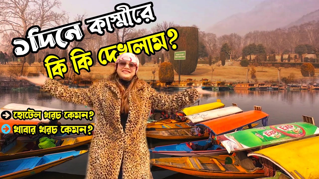 একদিনে কাস্মীরে কি দেখলাম।কম টাকায় কাস্মীরের খাবার থাকার খরচ। Kashmir Food। Kashmir Hotel Cost