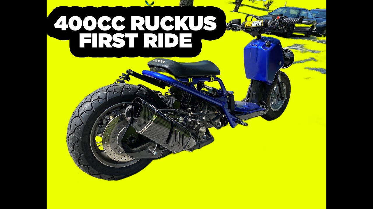 First ride on the 400cc swapped Ruckus