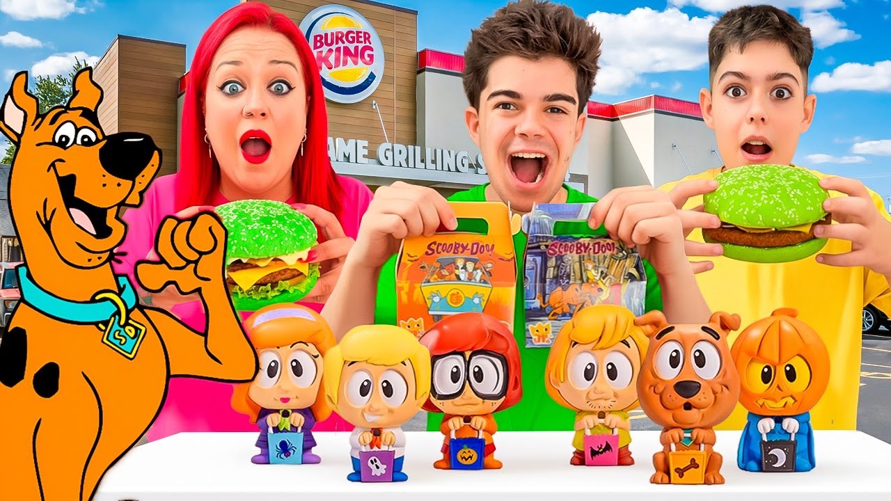 COMPRAMOS todos los MENÚS de SCOOBY DOO en BURGUER KING!!!