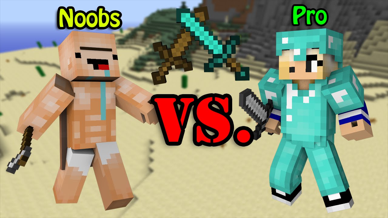 Noobs VS. Pro - Minecraft