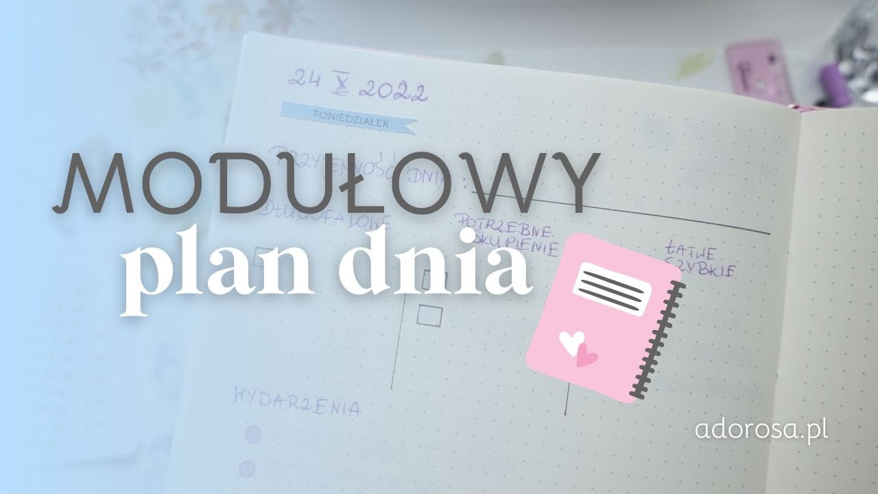 Modułowy plan dnia 📅📋 | Adorosa