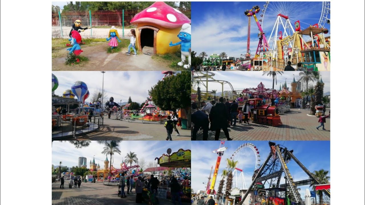 Aktur Park Antalya /Lunapark eğlencemiz /Bizimle dışarıda bir gün
