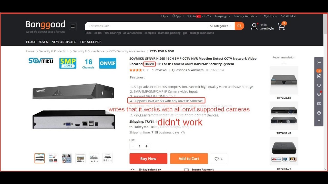 SOVMIKU NVR RECORD black screen (no onvif support)