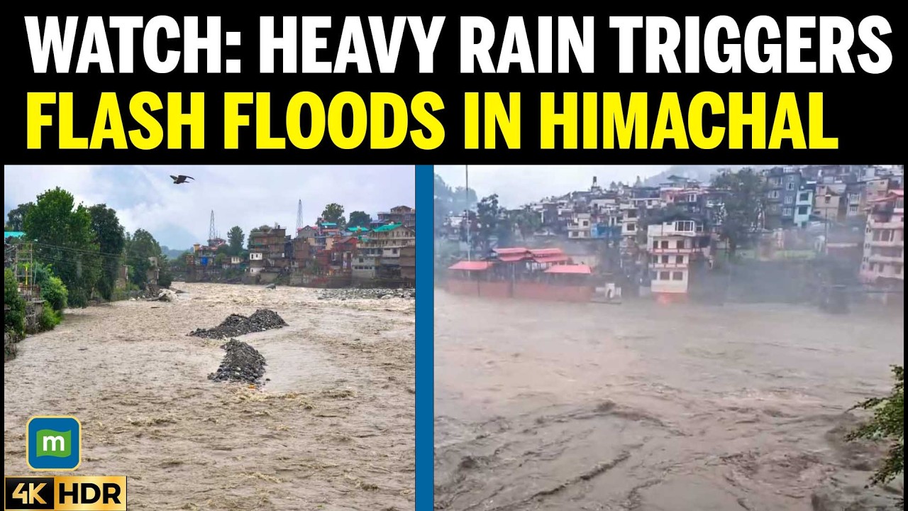 FLASH FLOOD IN HIMACHAL: Heavy Rain Batters Sirmaur, IMD Issues Warning | Weather News