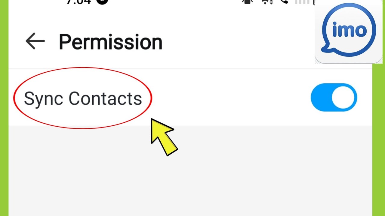 How to enable Sync Contact in imo | imo me Sync Contact kaise Chalu Kare