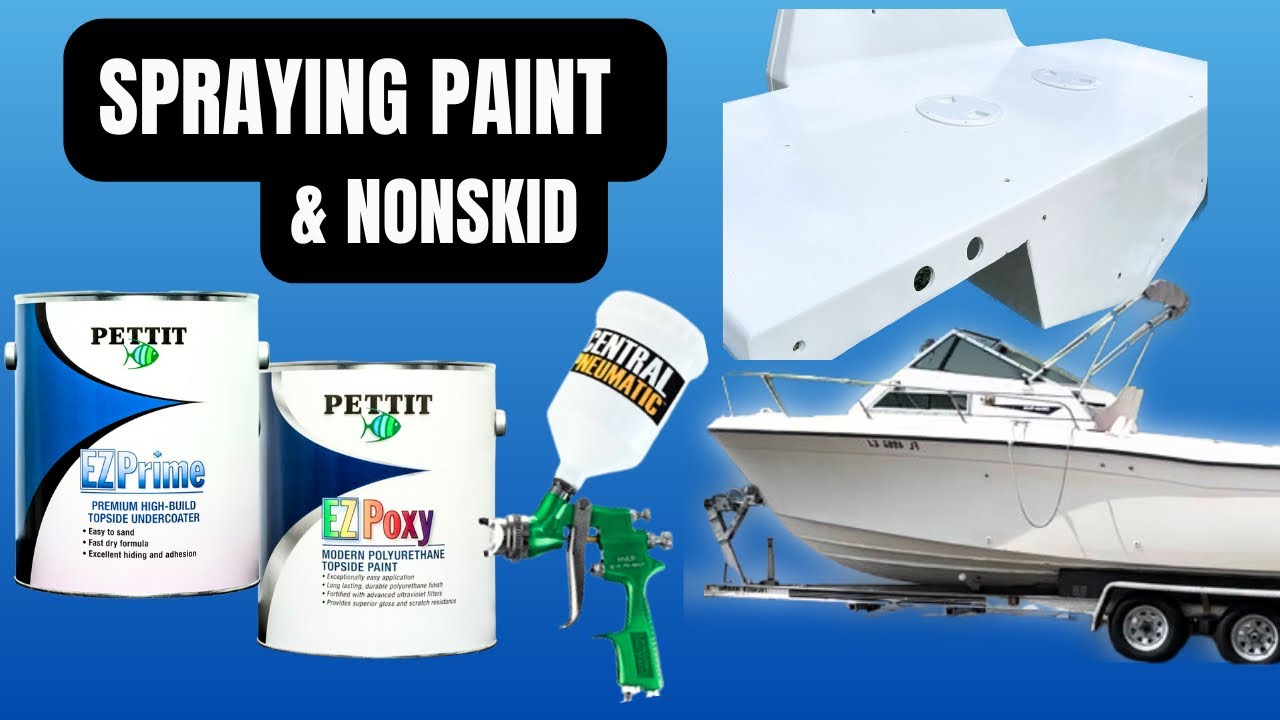 Beginner Marine Paint & Nonskid Spray  | Fiberglass Bracket Restoration