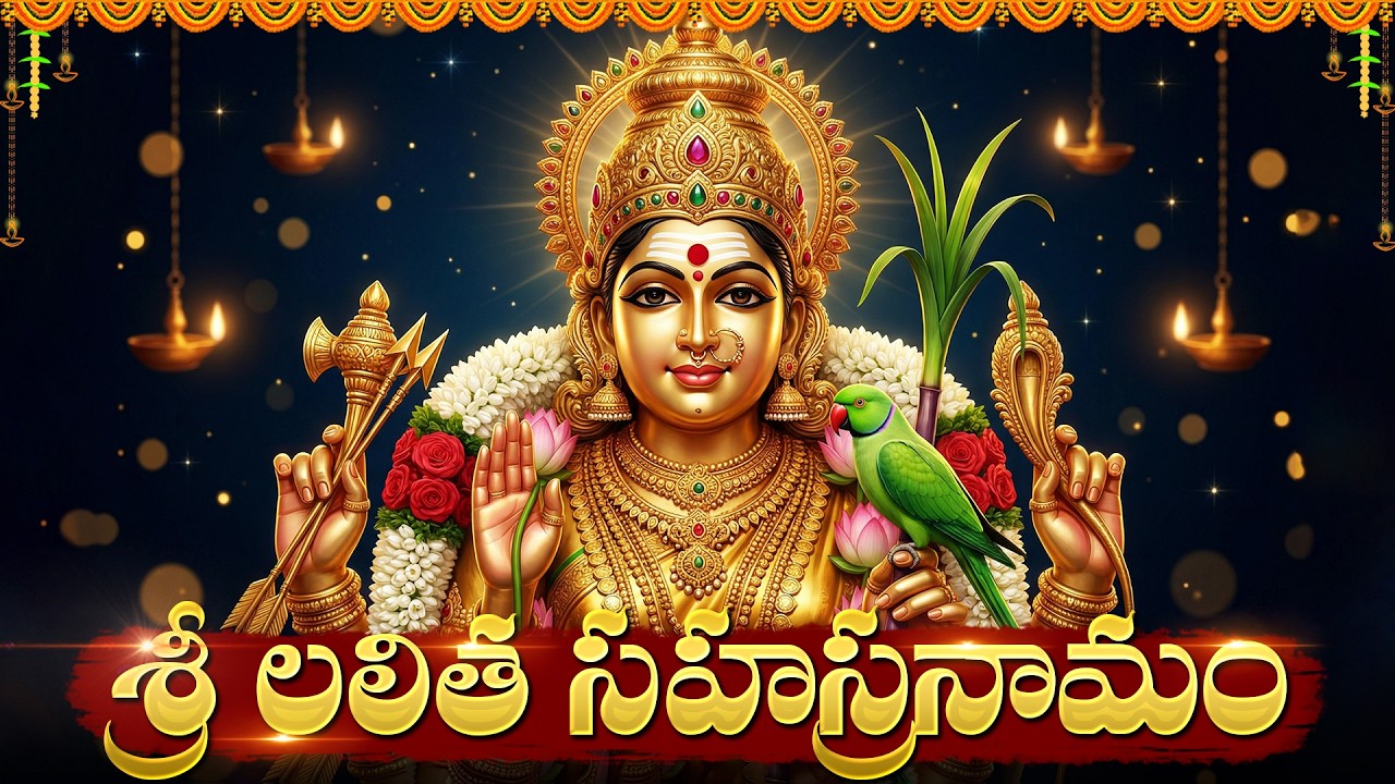 లలిత సహస్రనామ పారాయణం | Lalitha Sahasranamam Telugu Lyrics | Lakshmi Devi Songs