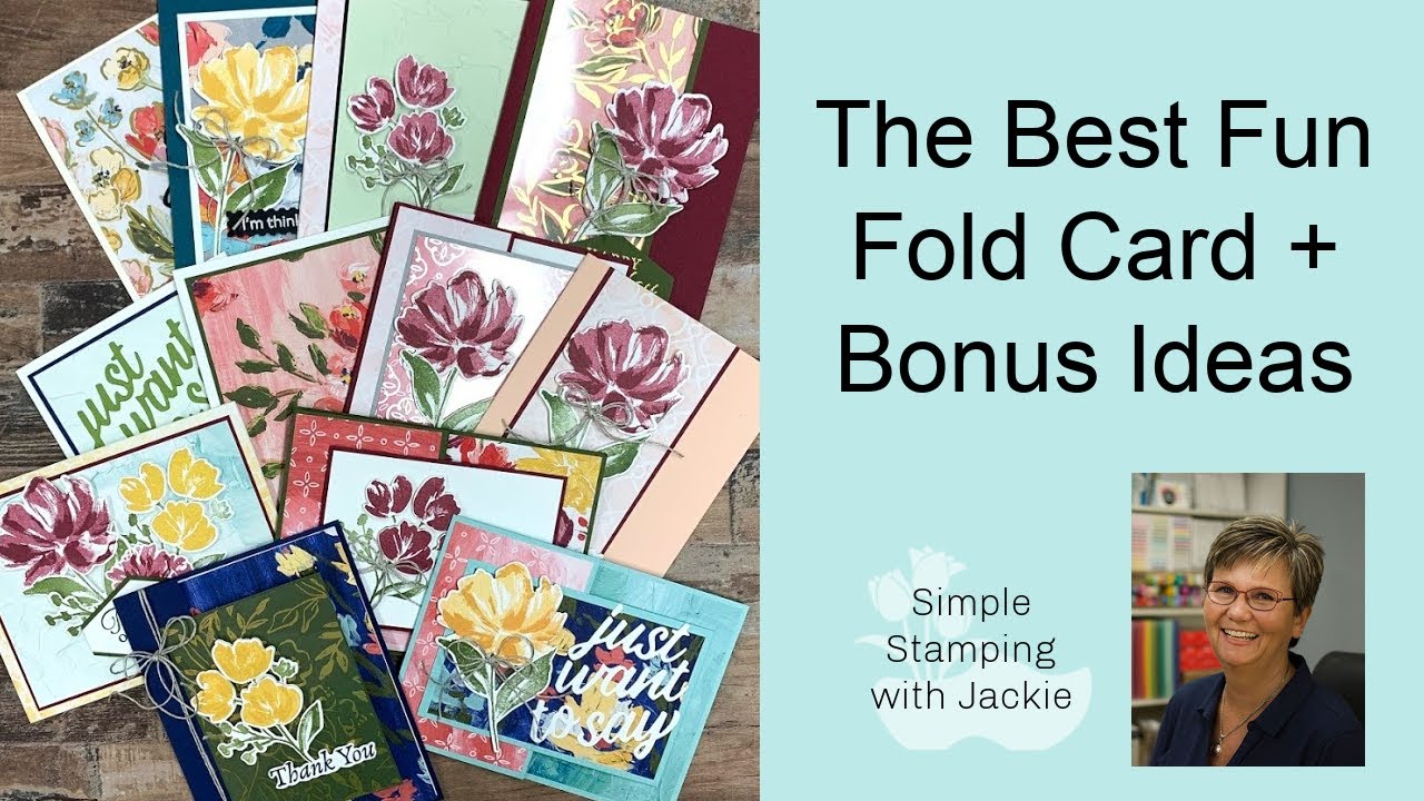 The Best Fun Fold Card You Can Make with the Fine Art Floral + Class Sneak Peek
