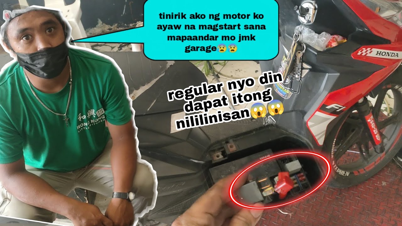 ayaw umandar sa push start.kapag sa kick start aandar pero nagchecheck engine.honda beat fi v2