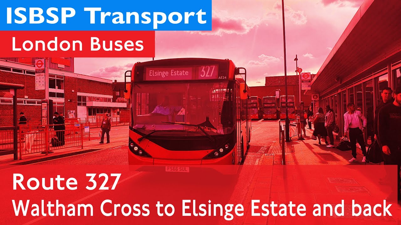 London Buses - 327 - Route Visual - Waltham Cross to Elsinge Estate and back