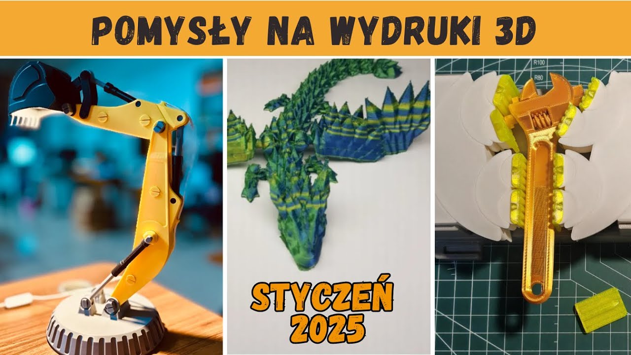 Pomysły na wydruki 3D 💡 3D Printing Ideas 💡 styczeń 2025