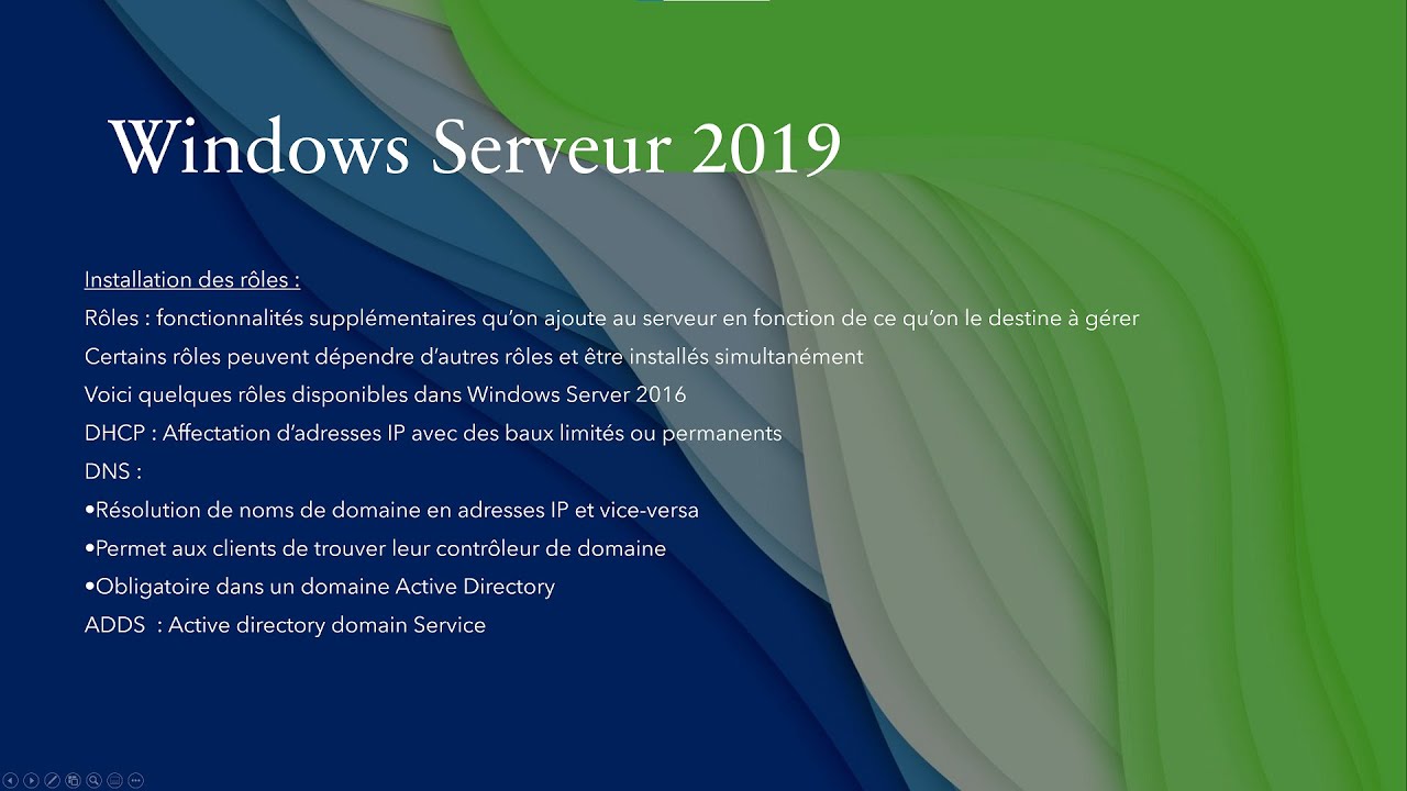 Installation serveur DHCP DNS et ADDS et adh&eacute;sion poste client au domaine