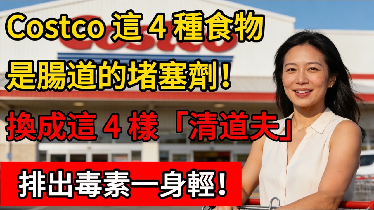 肚子大、代謝慢？Costco 這 4 種食物是腸道的「堵塞劑」！換成這 4 樣「清道夫」，排出毒素一身輕！#costco #好市多